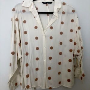 Zara Button Down Top